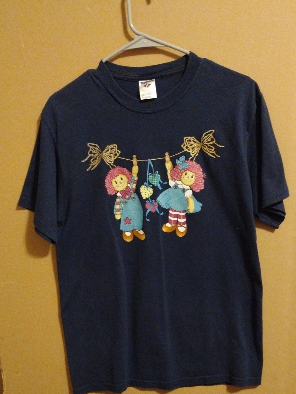 Women's Navy Blue Raggedy Doll Graphic Tee